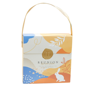 手工流心冰皮月饼蛋黄酥饼干糖果包装盒子烘焙4/6粒手提空盒定制