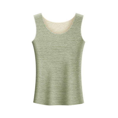 羊绒蚕丝德绒保暖背心女