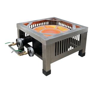 商用包邮韩式低汤灶头不锈钢单双眼节能燃气吊汤卤菜炉头