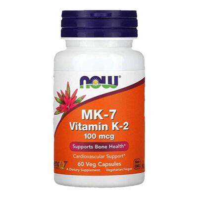 美国Now Foods诺奥维生素K2胶囊100mcg60粒MK-7 骨骼健康促钙吸收
