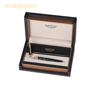 HERO英雄官方正品签字笔高档商务礼盒套装宝珠笔男女士办公用金属签名笔中性水笔企业定制logo免费刻字旗舰店