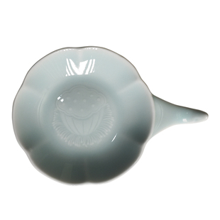 善琏湖笔青瓷莲心笔搁墨碟毛笔架托笔山笔托高颜值陶瓷初学书法国画砚台文房四宝两用多功能笔洗水碟创意摆件