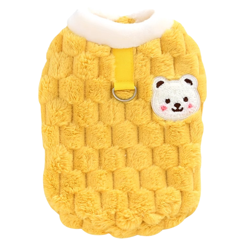 狗狗衣服卫衣秋冬防掉毛可牵引小型犬泰迪比熊雪纳瑞猫咪保暖马甲