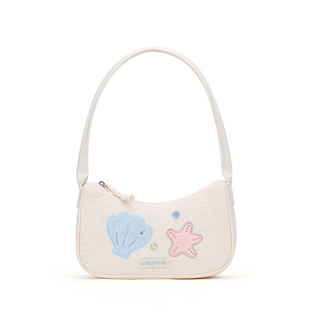 VANWALK泡泡岛 夏季少女出游单肩腋下包小众设计云朵包手提法棍包