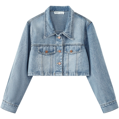 慕兔短款复古减龄外套