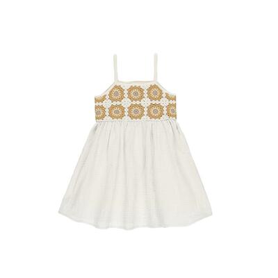 Ryleecru商场同款女童连衣裙RC童装儿童吊带连衣裙北欧度假风