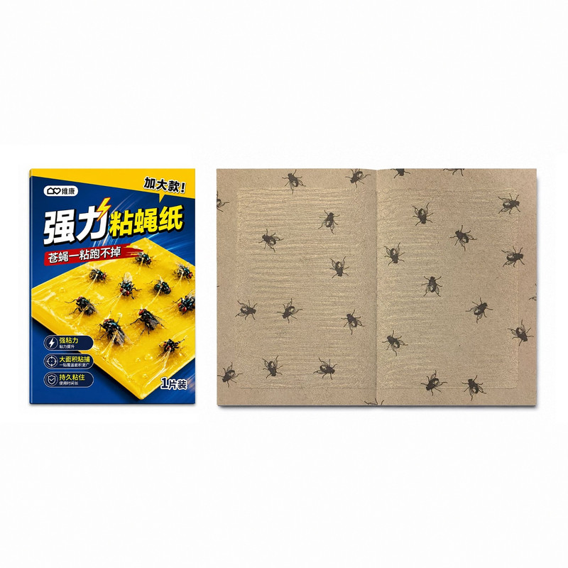 维康加大强力粘苍蝇纸板餐饮家用