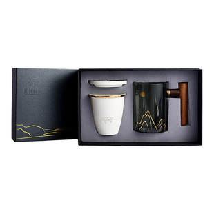 中国国家博物馆卢沟晓月办公杯创意茶漏杯套装文创送朋友生日礼物