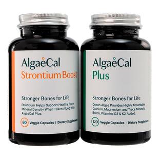 AlgaeCal骨骼构建包矿物质锶维生素VDK2骨密度海藻钙女生骨瓶