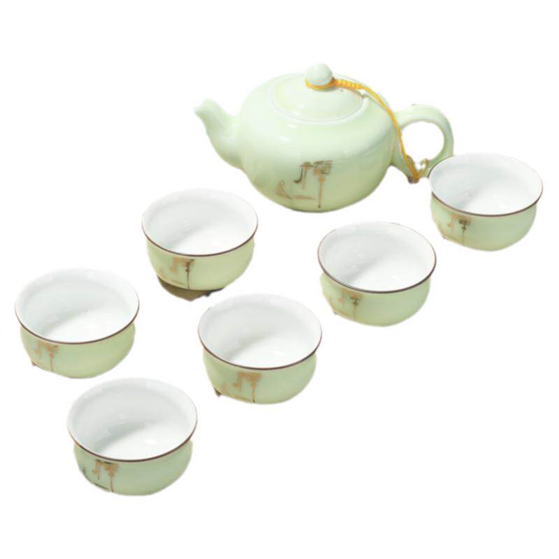 龙泉陶瓷功夫套装家用茶壶仁峰