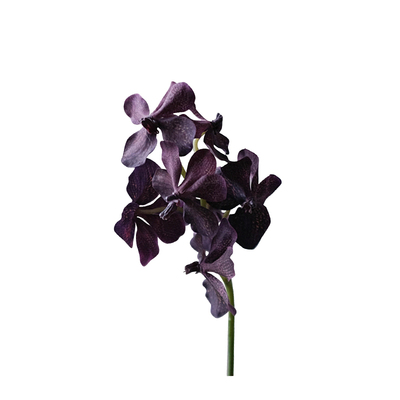 高级感紫蝴蝶兰仿真花客厅插花