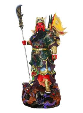 九龙关公大小号树脂彩绘将军佛像