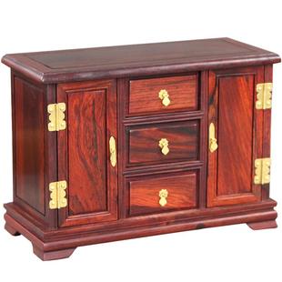 红木工艺品木雕摆件微型家具五斗柜明清微缩小家具仿古模型柜子橱