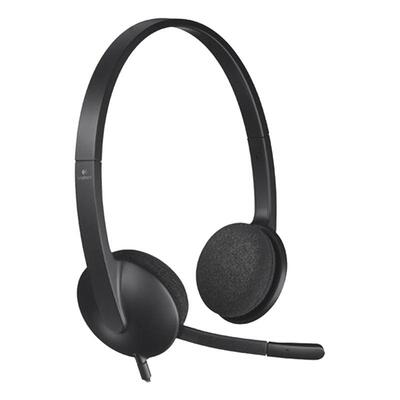 罗技H390头戴USB耳麦网课