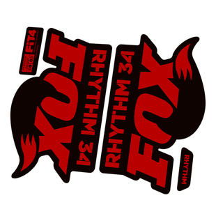 2018 FOX 34 RHYTHM前叉贴纸山地车贴定制单车防水狐狸自行车XC