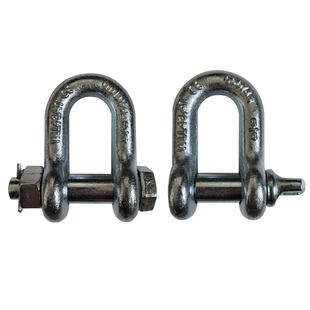 美标G2150卸扣210卸扣D型带螺母美式U型吊环卡环锁扣直型起重卡扣