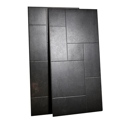 黑色莱姆石瓷砖古堡别墅客厅仿古