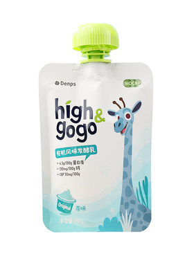 【新品】Denps High&gogo有机儿童成长酸奶3岁+常温高钙CBP乳酸菌