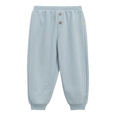 whitewheat有机纯棉束脚裤