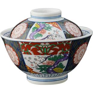 有田烧日本进口盖碗一人食古伊万里陶瓷餐具 大号蒸蛋碗燕窝盅