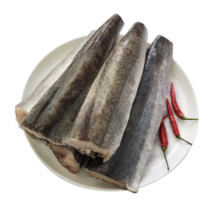 新鲜海鱼无须鳕鱼冷冻无头鱼雪鱼明太鱼新鲜水产冷冻无头鱼5斤