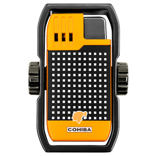 GUEVARA复刻古巴风格 雪茄打火机防风直冲 手指陀螺烟托设计机身