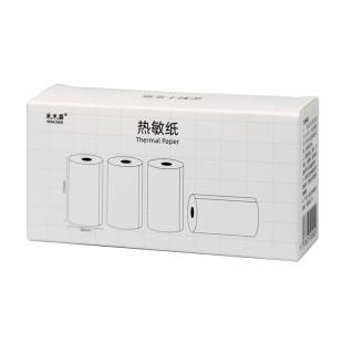 适用喵喵机打印纸p1错题p2相印宝不干胶彩色热敏标签57×30透明