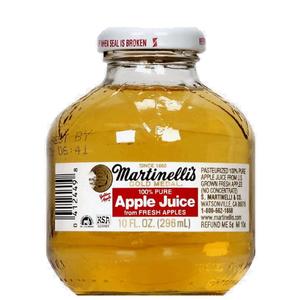 Martinellis美国原装纯苹果汁 无添加非浓缩 NFC果蔬汁 6瓶起包邮