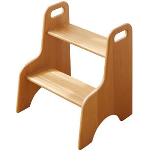 儿童凳实木踩脚凳洗手间防滑凳北欧榉木登高台阶楼梯凳步梯小板凳
