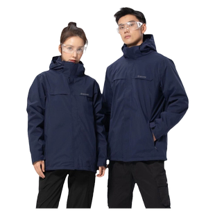 阿珂姆秋冬季冲锋衣户外三合一抓绒内胆保暖防风防水工作服定制