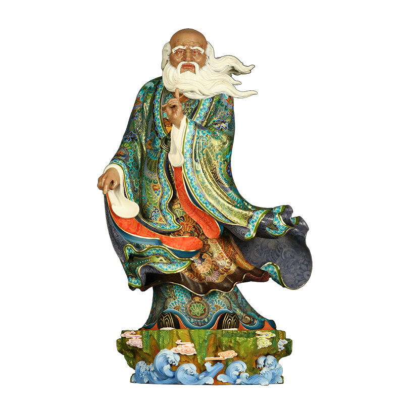 老子佛像纯铜工艺品家居摆件
