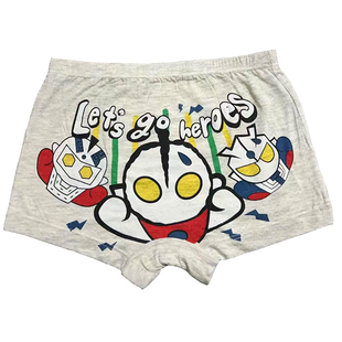 儿童内裤莫代尔平角裤无痕透气奥特曼卡通小孩男童四角短裤薄款夏