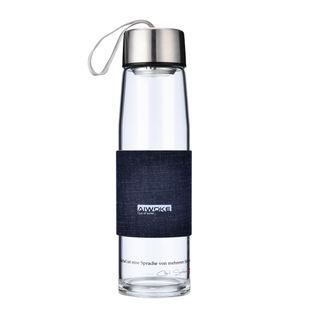 五科玻璃杯便携夏天男女学生杯子创意泡茶杯个性大容量潮流水杯