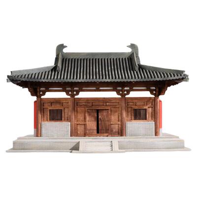 木质南禅寺古建筑模型摆件