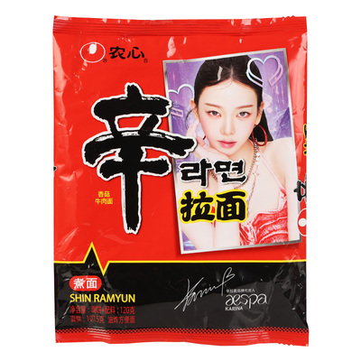 农心韩国年糕旗舰店辣白菜方便面