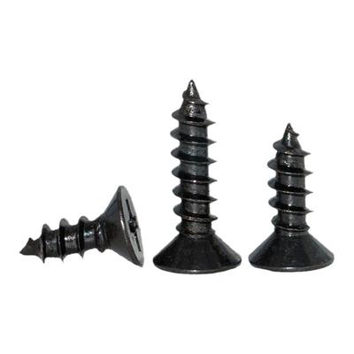 KA黑锌沉头自攻螺丝平头螺钉十字