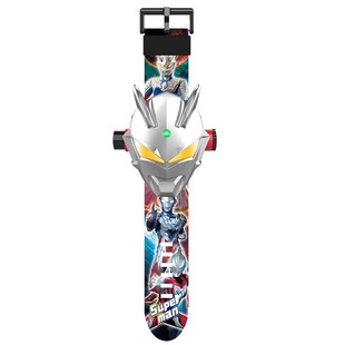 2025新款奥特英雄投影手表玩具男孩童生日礼物赛罗变身器超人手环