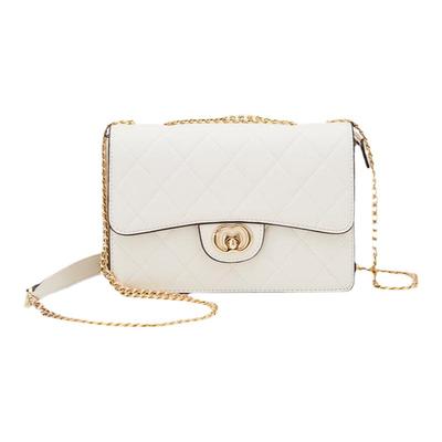 稻草人女包2025新款单肩包包女士黑色菱格链条包女斜挎高级感百搭