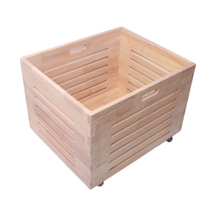 幼儿园实木玩具储物收纳盒箱车加大号家用带轮子办公箱子可以定制