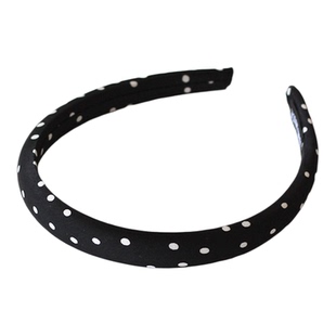 川野法式复古红黑色波点头箍女新款简约小众发箍女高颅顶洗脸发饰