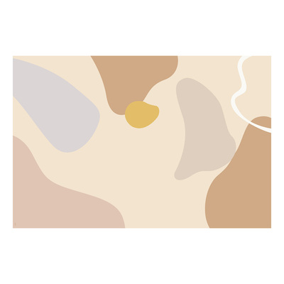 客厅家用奶油风简约防水地毯