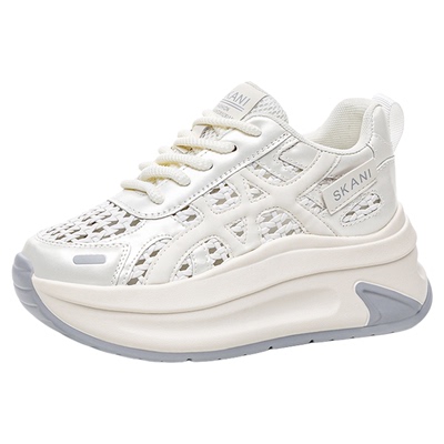 内增高阿甘鞋女镂空洞洞老爹鞋子