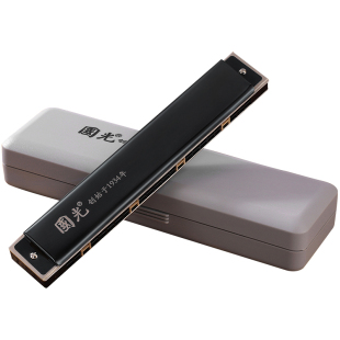 正品上海国光口琴24孔复音C调#ABDEFG学生成人专业演奏级升降全套