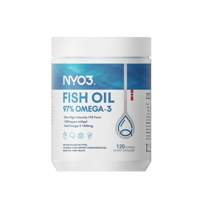 NYO3白金罐97高纯120粒rTG深海鱼油养护指标成人Omega-3