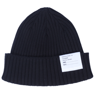 日系纯棉针织毛线帽美式复古冷帽男女套头帽休闲包头帽针织帽潮牌