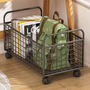 书框收纳箱铁艺书箱桌面置物架书桌收纳盒学生党好物书本收纳箱简