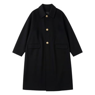 刘雯同款高级感绵羊毛呢外套女2025秋冬新款时尚气质双面呢子大衣