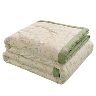 里外全棉夏被新疆棉花被子夏凉被四件套单人空调被可机洗薄款被子