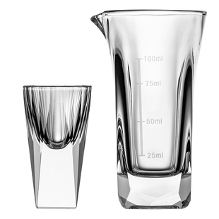 钻石白酒杯分酒器套装家用轻奢小号酒杯一口杯酒盅高档酒具带刻度