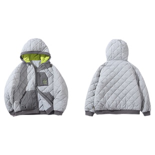 mipo冬季儿童棉服新雪丽男女童户外连帽外套保暖上衣防水拼色棉衣